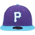 thumbnail image 2 of Men's New Era Purple Pittsburgh Pirates Vice 59FIFTY Fitted Hat, 2 of 5