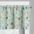 thumbnail image 5 of Ambesonne Ice Cream Valance & Curtain, Yummy Fruity, 55"x24", Multicolor, 5 of 6