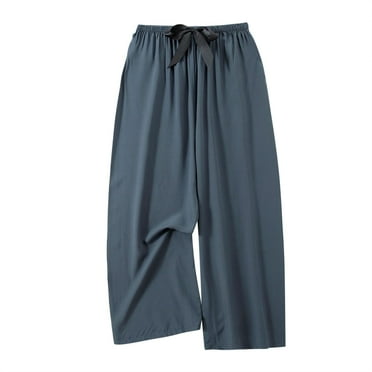 OJSFQUFP Renaissance Pants Women Navy Women's Spring and Summer Beach Pants Cotton Silk Home Clothes Pants Loose Pants Suitable for Vacation One Size