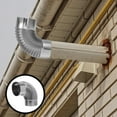 thumbnail image 5 of NIAIZEK Silver Stainless Steel Vent Hose, Elbow Design, Efficient Exhaust, Bathroom Use, Safe and Reliable, 5 of 8