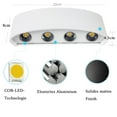 thumbnail image 3 of Laklulu Apliques LED para Interiores - Lámpara de Pared Impermeable Moderna de 8 W Aplique de Pared Decoración Aplique de Pared Blanco de Aluminio para Sala de Estar Dormitorio Pasillo - Negro, 3 of 5
