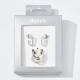 thumbnail image 1 of Claire's Jewelry Set Includes 20mm Silver Earrings Rope Style, and 4 Rings Size Large/XL, Gift Box, Female, 91593, 1 of 1
