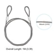 thumbnail image 2 of Unique Bargains Stainless Steel Cable, 4 Pack PVC Coated 3/16' Wire Rope for Deck Railing 3.3ft, 2 of 4