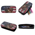 thumbnail image 6 of ZUXONGSY 3D Elk American Flag Print Bookbag with Lunch Box Pencil Case Set for Teen Girls Boys School Backpack Lightweight Preschool Elementary Schoolbags Rucksack Daypack, Pack of 3, 6 of 6