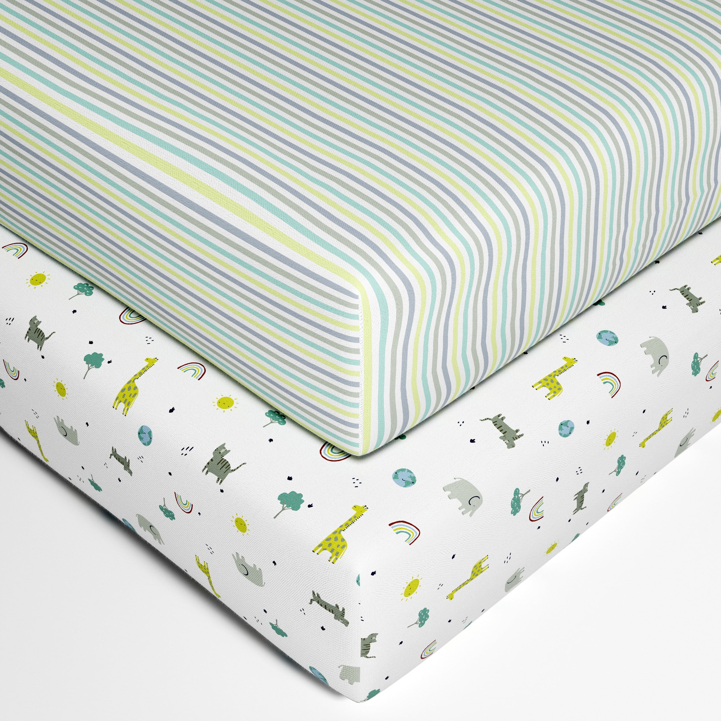 George Baby Organic Cotton Crib Sheets (2 Count) - Walmart.ca