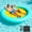 Green, variant on Arlopu 8FT Round Floating Inflatable Water Hammock, Heavy Duty Hammock Pool Lounger with Pump, for Lake, Ocean & Pool
