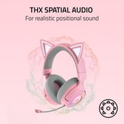 Razer Kraken Kitty V3 Pro Wireless RGB Kitty Headset for Gaming and Streaming, Quartz