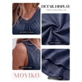 thumbnail image 6 of MOYIKO Tank Tops for Women Summer Sleeveless V Neck Pleated Tops Loose Fit Casual Trendy Basic, 6 of 7