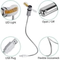thumbnail image 4 of Mini ventilador de reloj USB, HuiHeng, cuello de cisne flexible, LED, ventilador de reloj USB, ventilador de visualización de tiempo para computadoras de escritorio PC Sincero Electrónica, 4 of 5