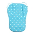 thumbnail image 3 of Asiento de cochecito infantil para bebé, cojín para silla de paseo, alfombrilla de algodón, punto blanco, azul Ehuebsd Libre de BPA, 3 of 7