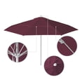 thumbnail image 2 of California Umbrella Venture 11' White Market Umbrella in Purple, 2 of 5