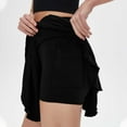 thumbnail image 2 of Posijego Tennis Skirts for Women High Waist Flowy Skort Athletic Running Shorts Built-In Shorts with Pockets, 2 of 3