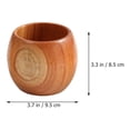 thumbnail image 2 of OULII 1 Set Garlic Masher Cylindrical Chocolate Color Wood Manual Garlic Mixer For Home Users, 2 of 8