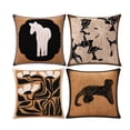 thumbnail image 4 of Throw Pillow Covers 18x18 Inch, Decorative Square Pillowcases, Farmhouse Holiday Cushion Covers for Couch Sofa Living Room Bedroom Outdoor Home Decor, 4 of 4