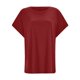 thumbnail image 3 of Camiseta informal de cuello redondo y manga corta para mujer - Top holgado de color liso para todas las estaciones - Poliéster/spandex - S-XXXL, 3 of 3
