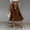 Dark Brown, variant on Morttic Women's Elegant Solid Color Silky Satin A-Line Midi Skirt – High Waist Flowy Swing Skirt with Hidden Side Pockets Black,S