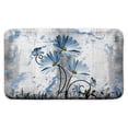 thumbnail image 2 of Rustic Farmhouse Bath Rug, Farm Blue Grey Daisy Floral Flowers and Butterfly on Country Wooden Bath Mat, Gray White Navy Blue Kitchen Rug Floor Mat Soft Non Slip Runner Carpet Indoor Doormat 17X29IN, 2 of 3
