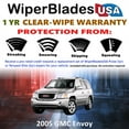 thumbnail image 2 of 2005 GMC Envoy Beam Wiper Blades Wipers w/1yr Warranty (Set of 3) w/Rear Wiper (WiperBladesUSA), 2 of 5