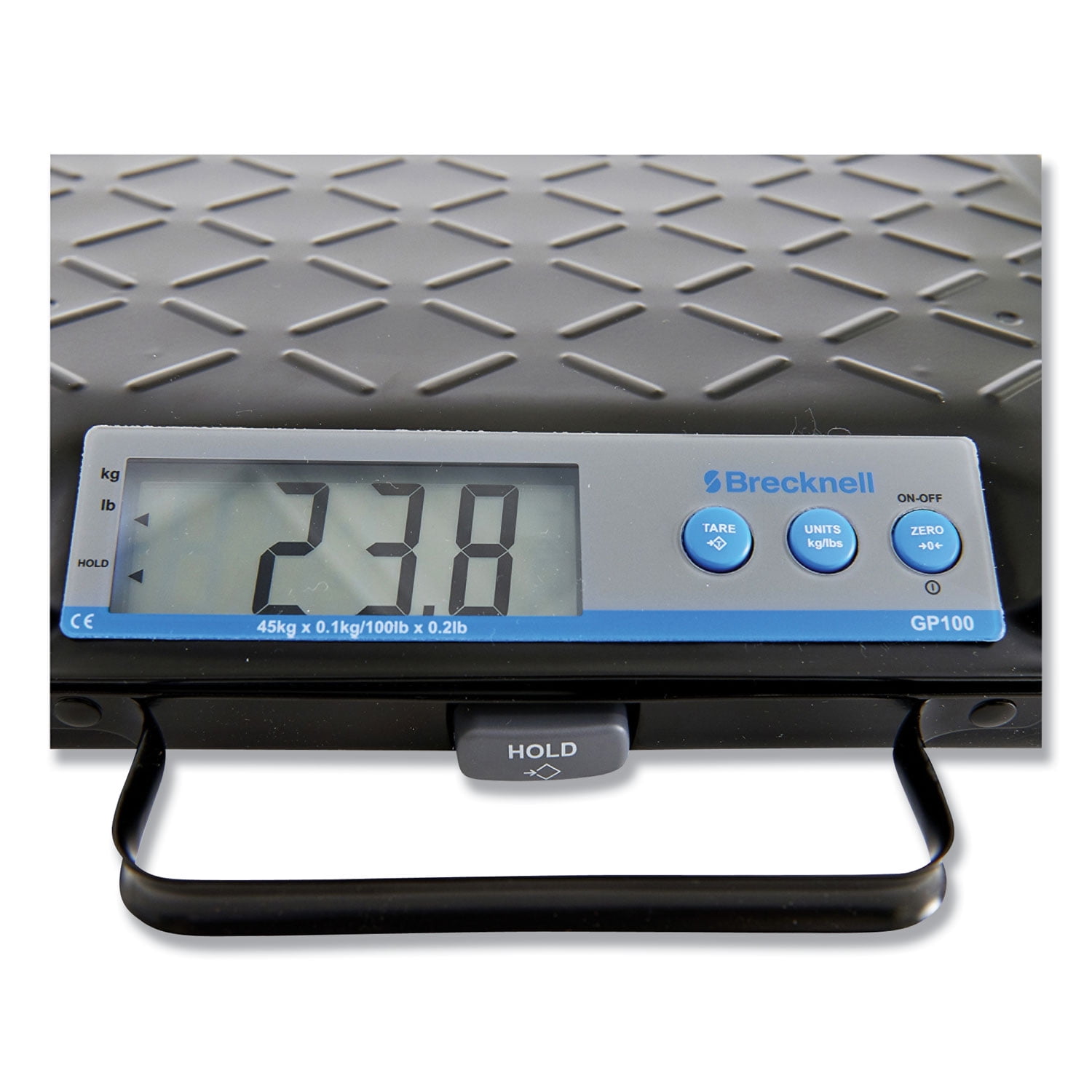 Salter Brecknell Portable Electronic Utility Bench Scale, 100lb Capacity, 12 X 10 Platform