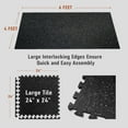 thumbnail image 4 of 0.56in Thick 24 Sq Ft Exercise Equipment Mats, 6 Tiles Upgraded Rubber Top with High Density EVA Foam, Large Interlocking Puzzle Gym Flooring for Home Gym, Heavy Weight Workout, 24 x 24in, 4 of 7