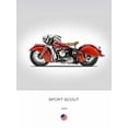 thumbnail image 2 of Rogan, Mark 12x14 Gold Ornate Wood Framed with Double Matting Museum Art Print Titled - Indian Sport Scout 1940, 2 of 4