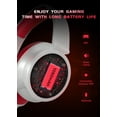 thumbnail image 6 of FONHAID 2.4GHz Wireless Gaming Headset for Xbox, PS5, Switch, Bluetooth Gaming Headphones with Detachable Noise Canceling Mic, 45H Battery, Red, 6 of 9