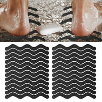 24pcs Bathtub Stickers Non-Slip, EEEkit Shower Safety Treads Adhesive Appliques, Anti Slip Shower Strips, Safety Bathtub Strips Adhesive Decals for Bath Tub Shower Stairs Ladders Boats, Black