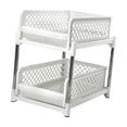thumbnail image 3 of jifeng Pull Out Cabinet Organizer Spice Rack Organizer 2 Layer Multifunctional Bathroom White, 3 of 9
