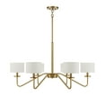 thumbnail image 3 of Trade Winds Lighting 6-Light Chandelier In Natural Brass, 3 of 7