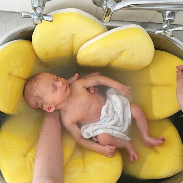 Tournesol fleur pad bébé douche bain poche coussin bain bébé