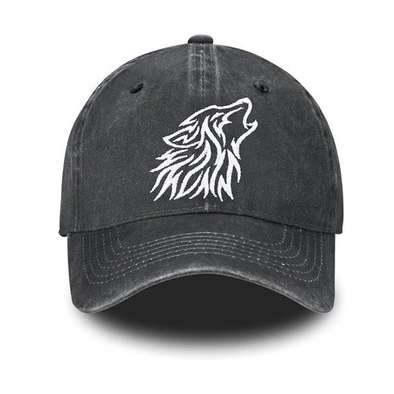 Yuanlong Unisex Baseball Cap Embroidered Curved Brim Washed Cap Outdoor Sports Daily Wear Casual Hat