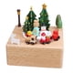 thumbnail image 1 of Caja de música de madera con temática navideña, castillo, juguete giratorio, adorno para regalo. ángel, 1 of 9