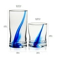 Libbey Blue Ribbon Impressions 16Piece Tumbler and Rocks Glass Set