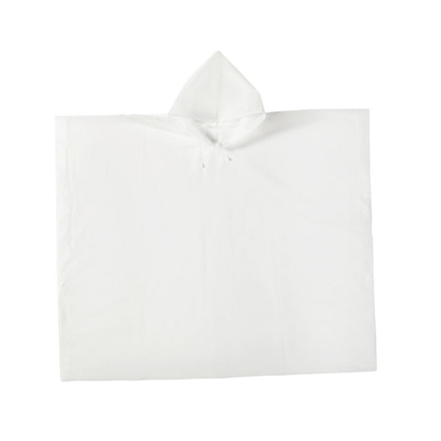 koolsoo Imperméable pour Enfants Confortable Réutilisable Garçons Filles Manteau de Pluie Poncho de Pluie Blanc