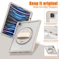 thumbnail image 6 of for iPad Pro 12.9 2022/2021/2020/2018 Rugged Case, 360 Rotating Hand Strap Stand/Pencil Holder/Adjustable Crossbody Strap, [2 In 1] Protective for iPad Pro 12.9 2022/2021/2020/2018, Khaki, 6 of 20