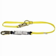 MSA Workman Single Leg Shock-Absorbing Tie-Back Lanyard With LC Harness Connection And LC Anchorage Connection