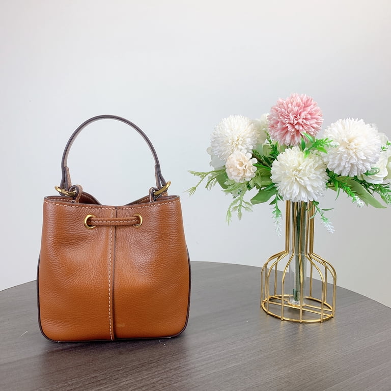 Fossil SHB3196210 Tessa Small Bucket Crossbody IN Brown - Walmart.com