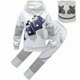 thumbnail image 1 of Kids Marshmallow DJ Outfit Set: Hoodie, Pants, and Headgear for Ages 5-13 Years, 1 of 5