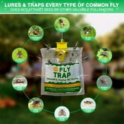 ADDOT Outdoor Natural Pre-baited Disposable Fly Catchers Flies Trap Bag, 8 Count