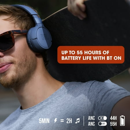 JBL - Tune 660NC On-Ear Noise Cancelling Wireless Headphones - Black