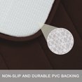 thumbnail image 5 of Home Memory Foam Non-slip Washable Warm Toilet Pads Mats Rug 2 in 1 Coffee Color, 5 of 6