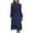 Blue, variant on IROINNID Semi Formal Dress for Women Long Sleeve A-Line Dress V-Neck Printing Dress Loose Dress,Burgundy