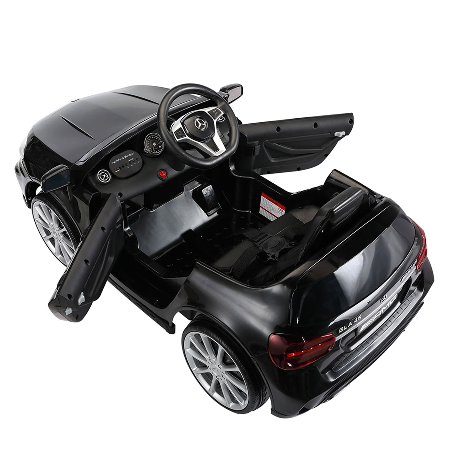 CIPACHO Licensed Mercedes Benz AMG 6V Kids Ride On Electric Car with Remote Control, Story Education AUX for Ages 3-6, Black CIPACHO Licensed Mercedes Benz AMG 6V Kids Ride On Electric Car with Remote Control, Story Education AUX for Ages 3-6, Black