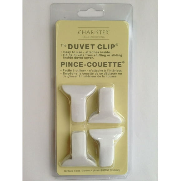 Charister Home Fashion Pince-couette Ensemble de 4 pièces, blanc