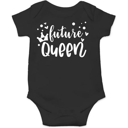 

Future Queen Baby Bodysuit Funny Adorable Newborn Romper Clothing Cute Infant Outfit Newborns