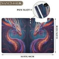 thumbnail image 4 of A4 Double Clip File Folder 18.9x12.6in Clipboards Foldable Binder Holds 80 Sheets Project Folder for Office, Home Vibrant Colors Dragon, 4 of 9