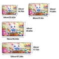 thumbnail image 4 of YIMEIS Happy Easter Bunny Universal Flannel Mat 23.6''*35.4'', Soft & Non-Slip, Multi-Functional Rug for Bathroom, Bedroom & Entryway, 4 of 7
