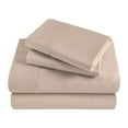 thumbnail image 2 of BNM Egyptian Cotton 300 Thread Count Sheet Set, California King, Tan, 2 of 10