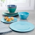thumbnail image 6 of Gibson Brist 12 Piece Dinnerware Set in 4 Assorted Colors, 6 of 6
