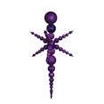 thumbnail image 1 of Vickerman Incassable 3-Finition Radicale Décoration Commerciale de Noël - 76 Pouces - Violet, 1 of 2